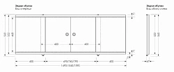 Экран Aquanet Kupe 149см 00273296 белый