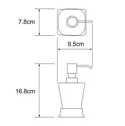Дозатор Wasserkraft Exter K-5599 светлая бронза