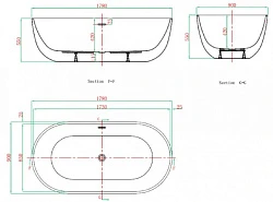 Акриловая ванна Vagnerplast Manchester 178x90 KRBV178MAN7X-64 белая глянцевая
