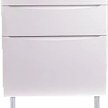 Тумба с раковиной Style Line Бергамо мини 90 напольная, антискрейч белый матовый