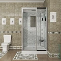 Душевая кабина Niagara Luxe 120х90см NGL-7711W R профиль серебро