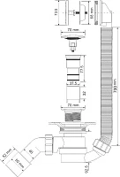 Слив-перелив для ванны McAlpine MRB12 хром