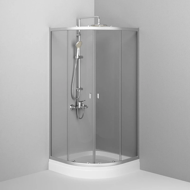 Душевой уголок AM.PM X-Joy 90x90см W88E-205-090MT64 профиль матовый хром, стекло прозрачное
