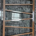 Полотенцесушитель электрический Маргроид Зигзаг 120х60 см профильный 12 вставок, бронза