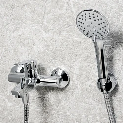 Смеситель для ванны с душем Wasserkraft Rhin 4401 хром
