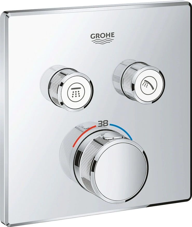 Термостатический смеситель Grohe Grohtherm SmartControl 29124000 для душа, хром