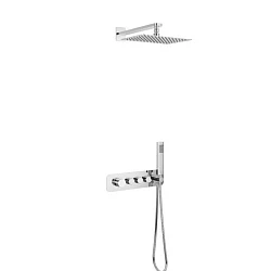 Душевой комплект Excellent Krotos Chrome AREX.SET.8036CR с внутренней частью, хром