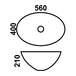 Раковина встраиваемая Melana 800-6005 (561) белая глянцевая