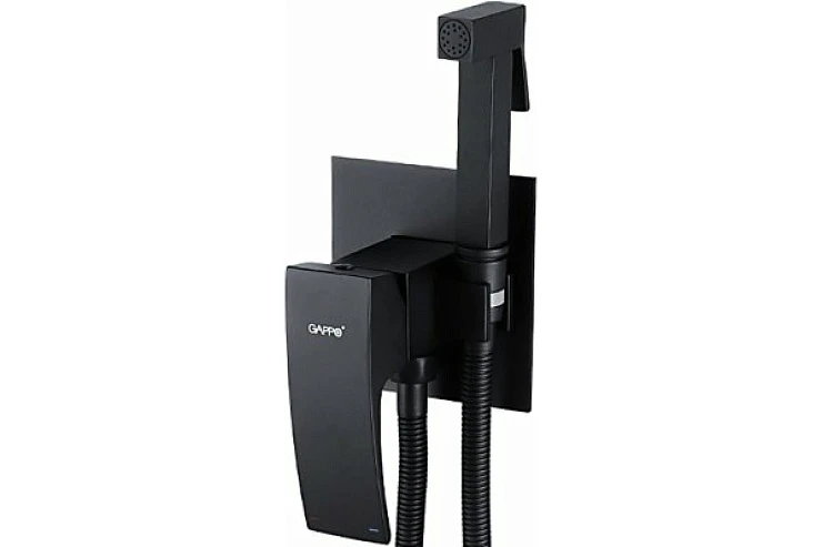 Гигиенический душ Gappo G7207-6 со смесителем, черный