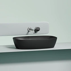 Раковина накладная Ceramica nova Element 600*380*138мм CN6049MB черная матовая