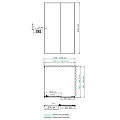Душевой уголок Wasserkraft Rhin 120x100см 44S10 профиль белый, стекло прозрачное