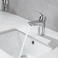 Смеситель для раковины Aquatek Вега AQ1011CR с донным клапаном, хром