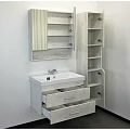 Тумба с раковиной Comforty Никосия 80 00004138839 дуб белый