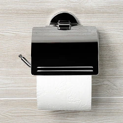 Держатель туалетной бумаги Wasserkraft Rhein K-6225 с крышкой, хром