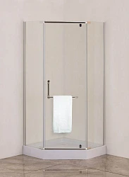 Душевой уголок Agger 90х90см с поддоном A03-090TCR профиль хром, стекло прозразное