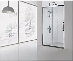 Душевая дверь в нишу Aquanet Delta 160см NPE6121 1600 профиль хром, стекло прозрачное