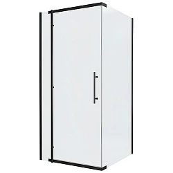 Душевой уголок Bravat Blackline 90x90см BS090.3113A профиль черный, стекло прозрачное