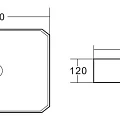 Раковина накладная BelBagno BB1386 белая