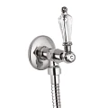 Запорный вентиль DIAMOND-VL-01-Sw Хром, ручка Swarovski