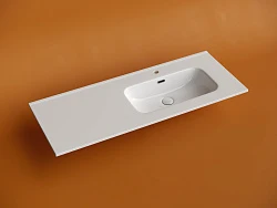 Раковина встраиваемая Ceramica Nova Element 120см CN7006R чаша справа, белая