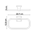 Полотенцедержатель Wasserkraft Wern K-2560 хром