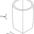 Стакан Fixsen Balk FX-270-3 бежевый
