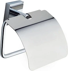 Держатель туалетной бумаги Aquanet Flash S4 с крышкой, хром