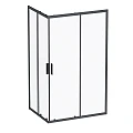 Душевой уголок AM.PM Gem S 120х90см W93G-404-120290-BT профиль черный, стекло прозрачное