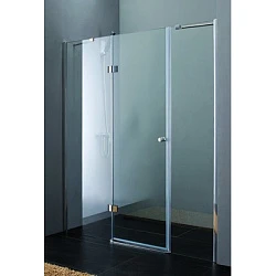 Душевая дверь в нишу Cezares 130см VERONA-W-B-13-40+60/30-P-Cr-L профиль хром, стекло рифленое