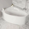 Акриловая ванна Vagnerplast Flora 150x100 VPBA151FLA3LX-04 левая, белая глянцевая