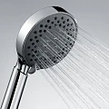 Душевая лейка Wasserkraft A032 пластик, хром