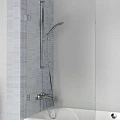 Шторка на ванну Riho VZ Scandic NXT X409 90x150см G001162121 профиль черный, стекло прозрачное