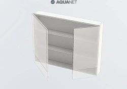 Зеркало-шкаф Aquanet Нота 90 камерино светлый дуб