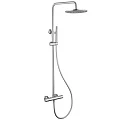 Душевая стойка ABBER Wasser Kreis AF8160 с термостатом, без излива, хром