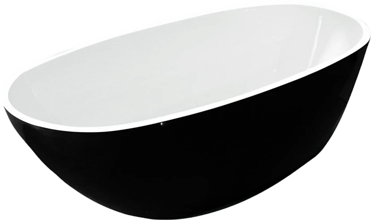 Акриловая ванна ESBANO Sophia 170x85 ESVASOPHB черная глянцевая