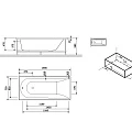 Экран AM.PM Spirit 170x75 W72A-170-075W-P2 белый