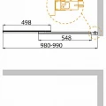 Шторка на ванну Cezares Slider 100x150см SLIDER-VF-11-100/150-P-Cr профиль хром, стекло рифленое