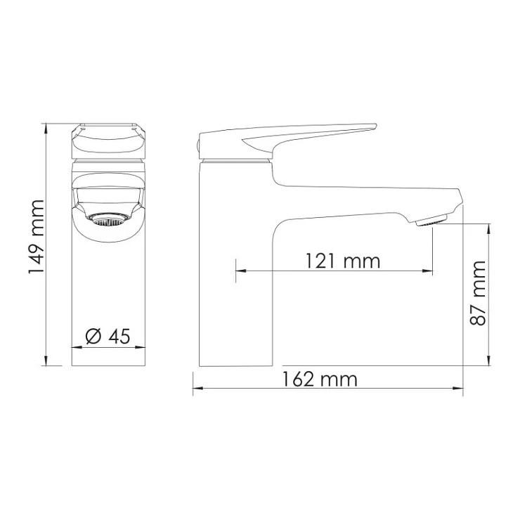 Смеситель для раковины Wasserkraft Glan 6603 черный