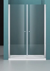 Душевая дверь в нишу BelBagno 200см ETNA-B-2-200-C-Cr профиль хром, стекло прозрачное