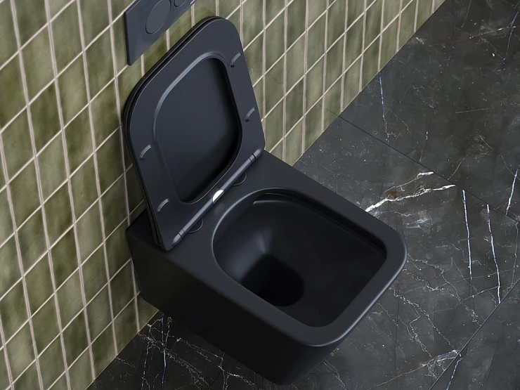 Унитаз подвесной Ceramica Nova Metric CN3007MB черный матовый