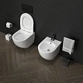 Биде подвесное Ceramica Nova Forma CN3010 белый глянец