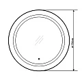 Зеркало Comforty Круг 75 00004140525CF с подсветкой и сенсором