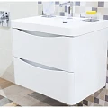 Тумба под раковину BelBagno Ancona 60 ANCONA-N-600-2C-SO-BL белая глянцевая