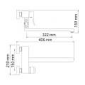 Смеситель для ванны с душем Wasserkraft Aller 1062L хром