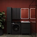 Тумба с раковиной Style Line Бергамо мини 60 напольная, антискрейч черный матовый