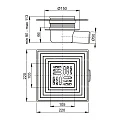 Душевой трап AlcaPlast APV26C хром
