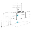 Тумба под раковину Aquaton Мадрид 80 1A126801MA010 белая