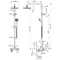Душевая стойка Bravat Opal C F6125183CP-A1-RUS хром