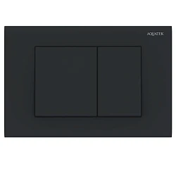 Комплект унитаз Set Aquatek Вега AQ1905-00+инсталляция Aquatek 50 INS-0000012 с кнопкой черной 5в1