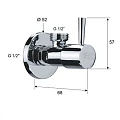 Кран Remer 1/2-1/2 128L